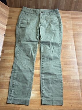 J. Crew Frankie cotton army green 2 petite chinos